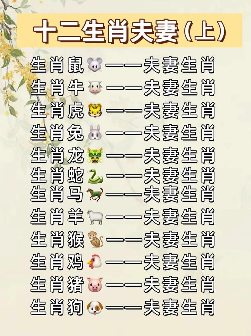 生肖属相配对姻缘表-生肖属相配对姻缘表准吗