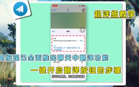 电报自动翻译_电报怎么实时翻译