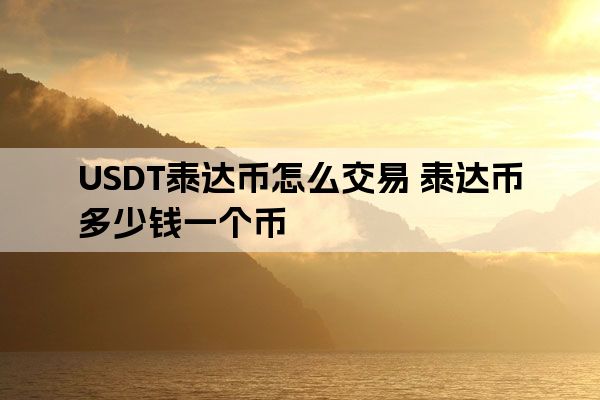 关于usdt是什么币多少钱一个的信息