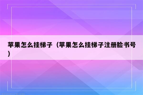 如何手机挂梯子_手机挂梯子用什么软件