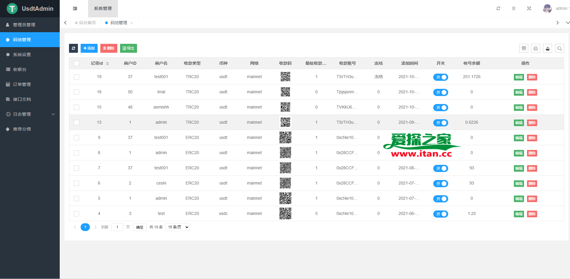 包含usdt在线充值接口源码的词条