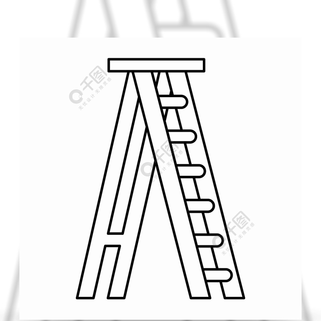 梯子图片卡通图片大全简笔画-梯子图片卡通图片大全简笔画彩色