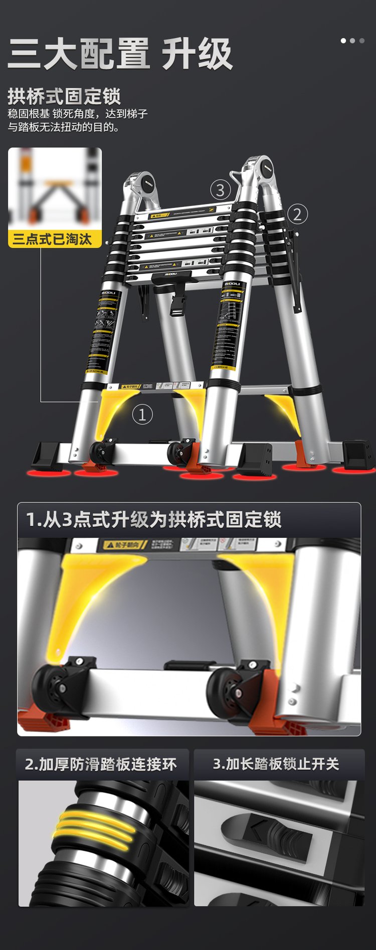 多功能铝合金折叠梯子图片-多功能铝合金折叠梯什么品牌的好