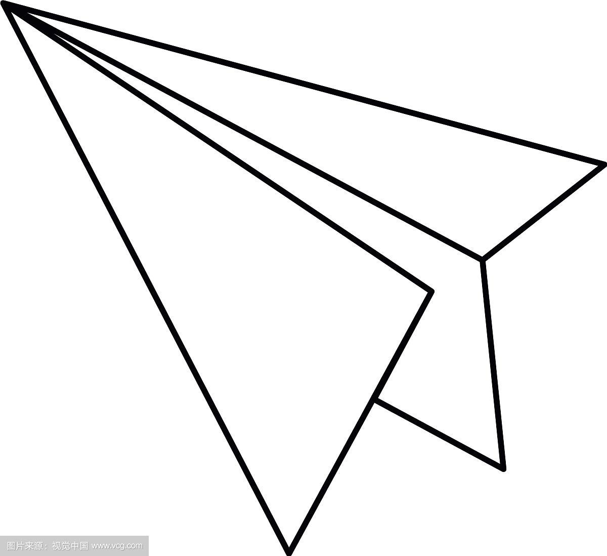 纸飞机的画法又简单又漂亮-纸飞机的画法又简单又漂亮图片